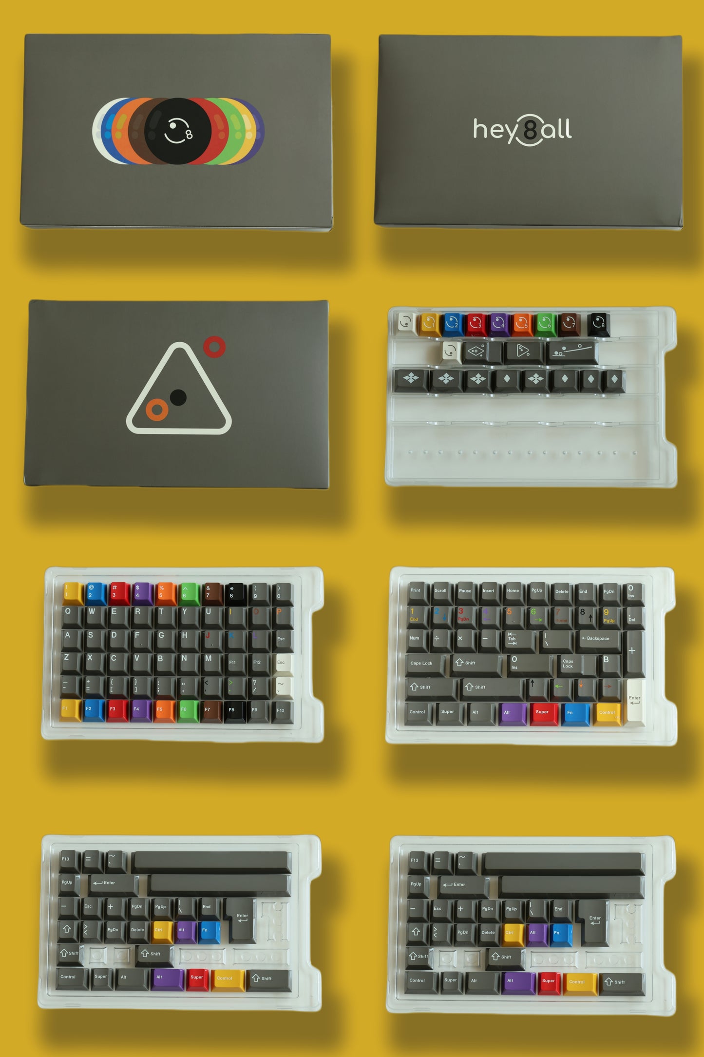 Keyboard Science Heyball Glossy Thick PBT Blank Keycaps for mechanical Keyboard