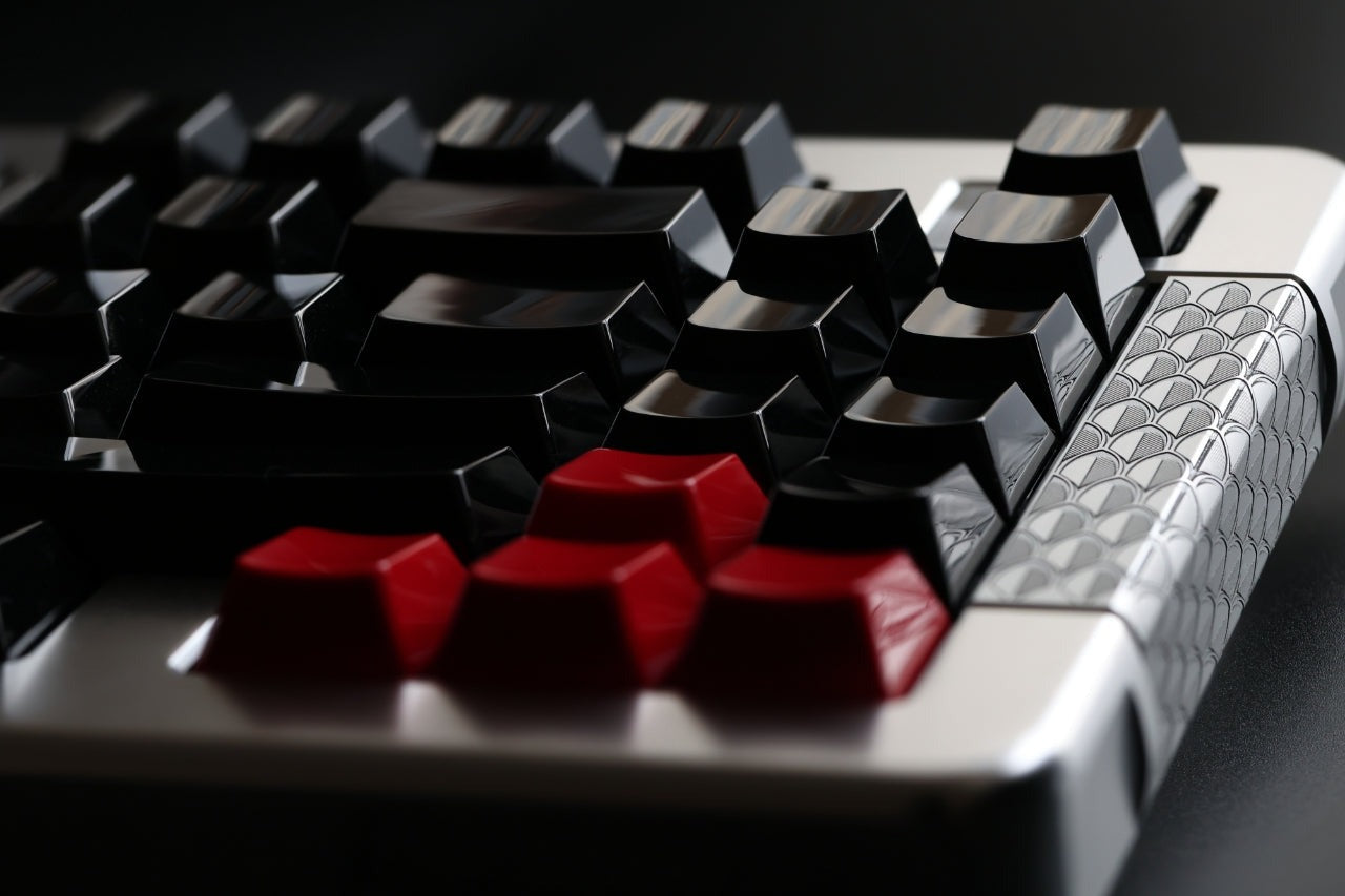 Keyboard Science Highlight Black Blank PBT High Gloss Keycaps