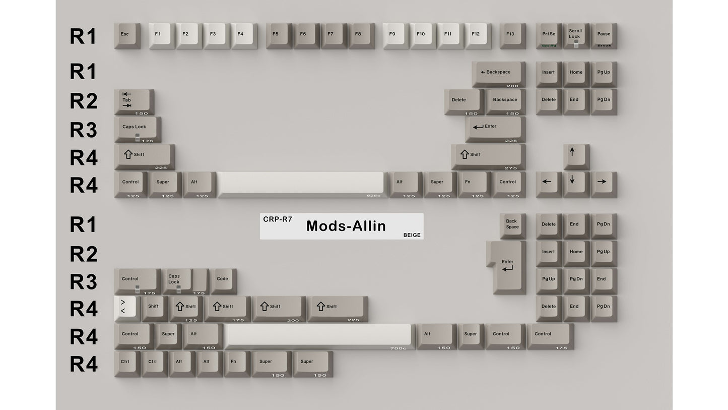 [Pre-Order] CRP Dyesub PBT Keycaps - Round 7