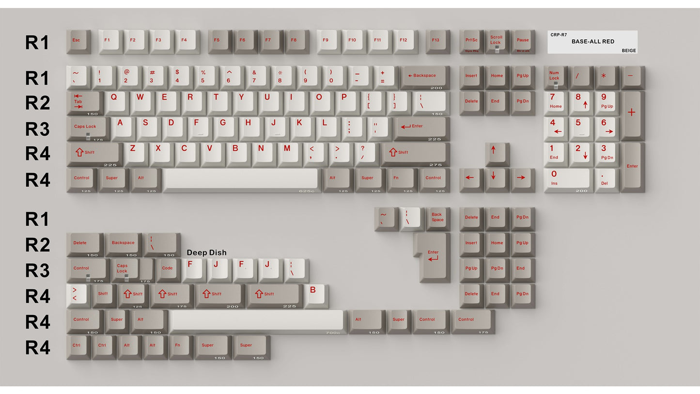 [Pre-Order] CRP Dyesub PBT Keycaps - Round 7
