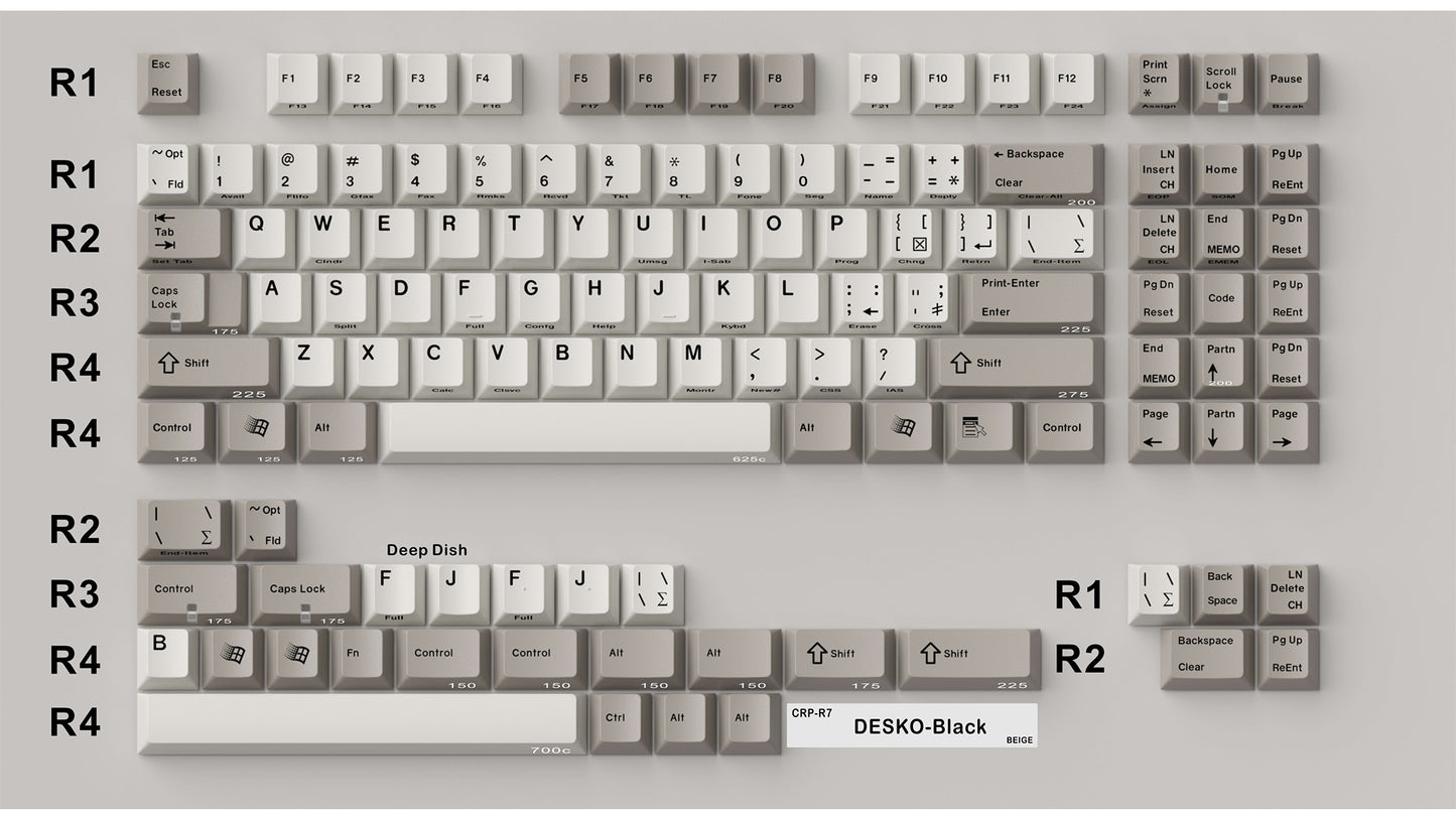 [Pre-Order] CRP Dyesub PBT Keycaps - Round 7